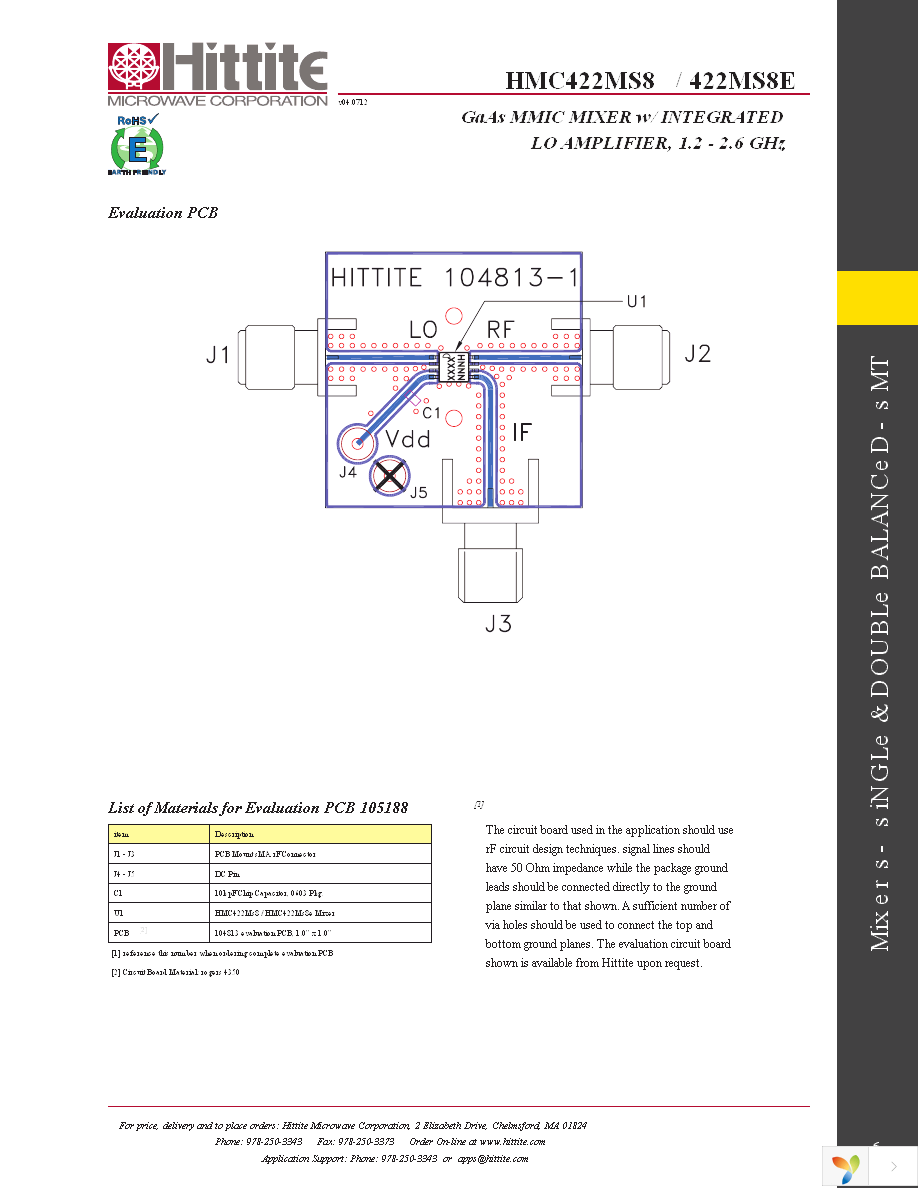 HMC422MS8E Page 8