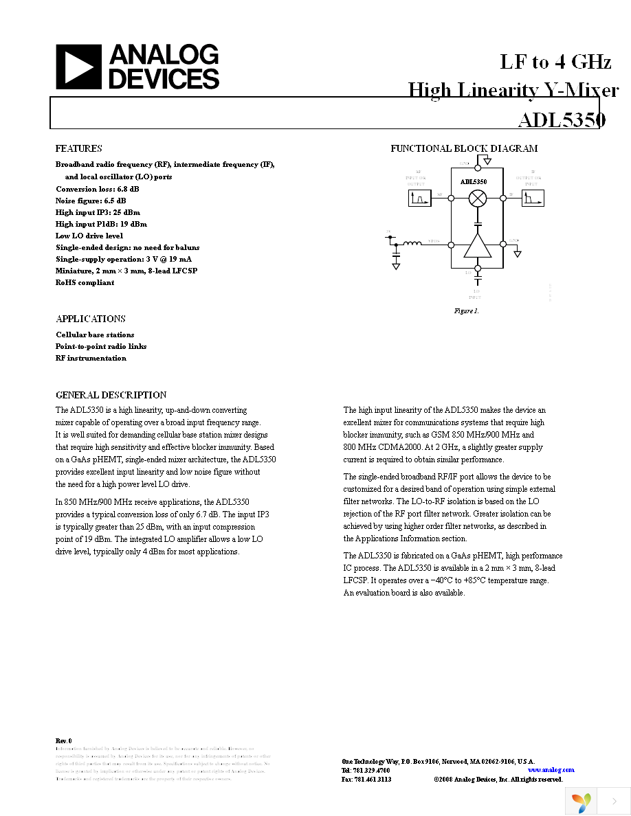 ADL5350ACPZ-R7 Page 1