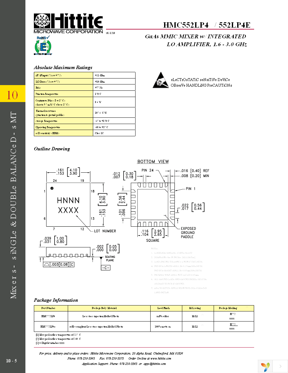 HMC552LP4E Page 7