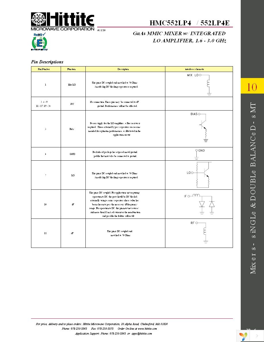 HMC552LP4E Page 8