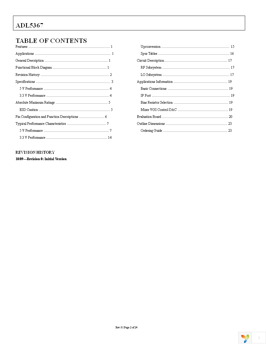 ADL5367ACPZ-R7 Page 2