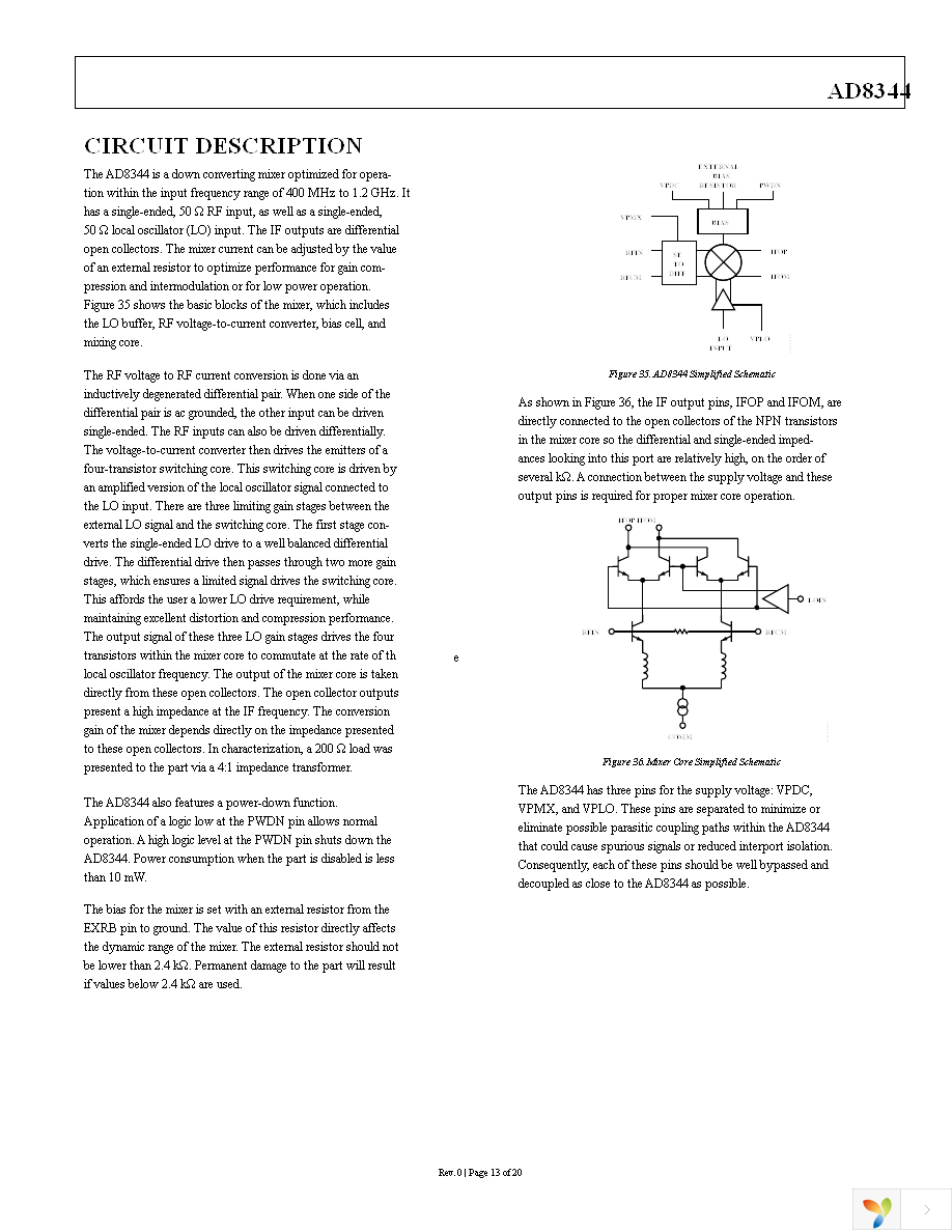 AD8344ACPZ-REEL7 Page 13