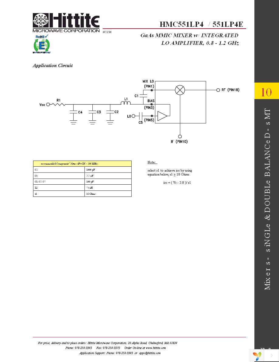 HMC551LP4E Page 10