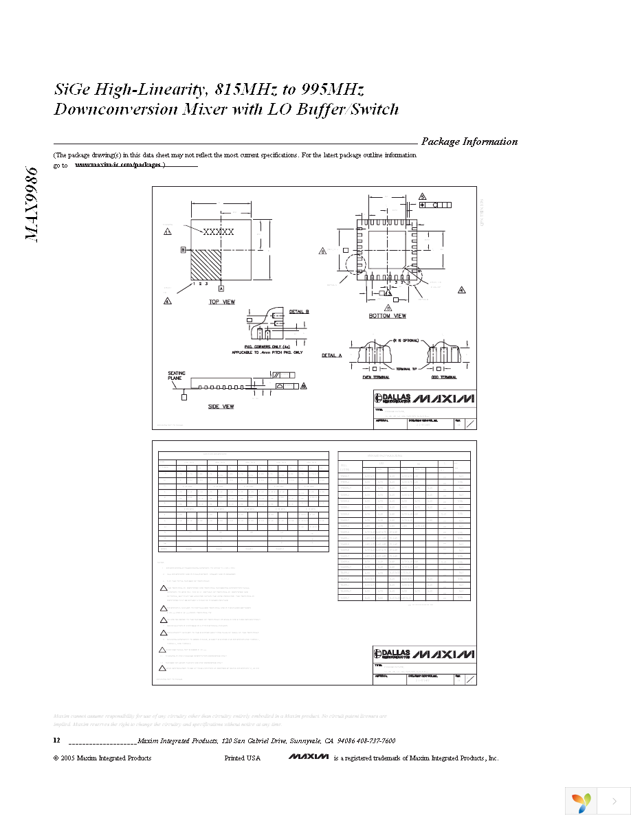 MAX9986ETP+ Page 12