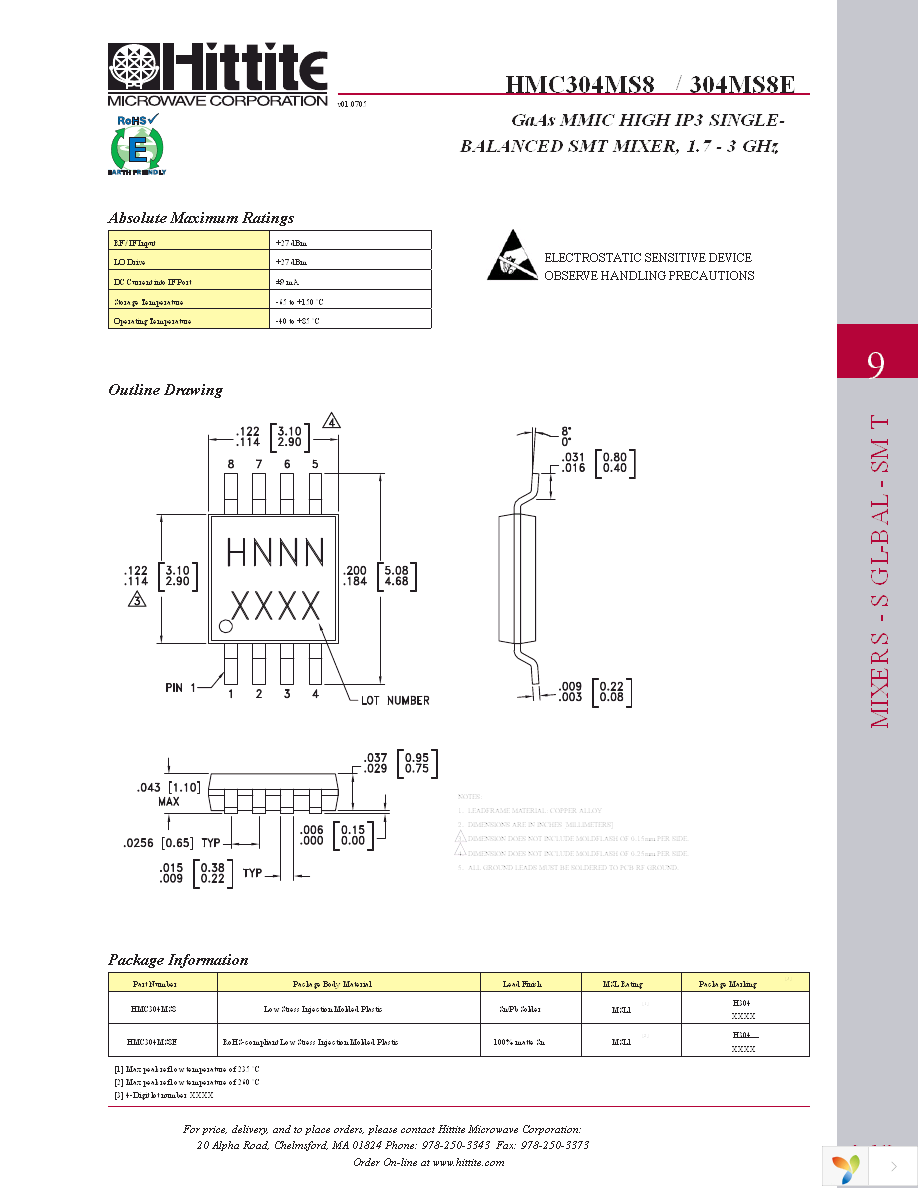 HMC304MS8E Page 6