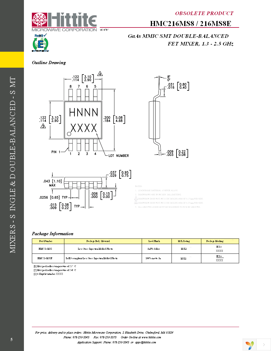 HMC216MS8E Page 7