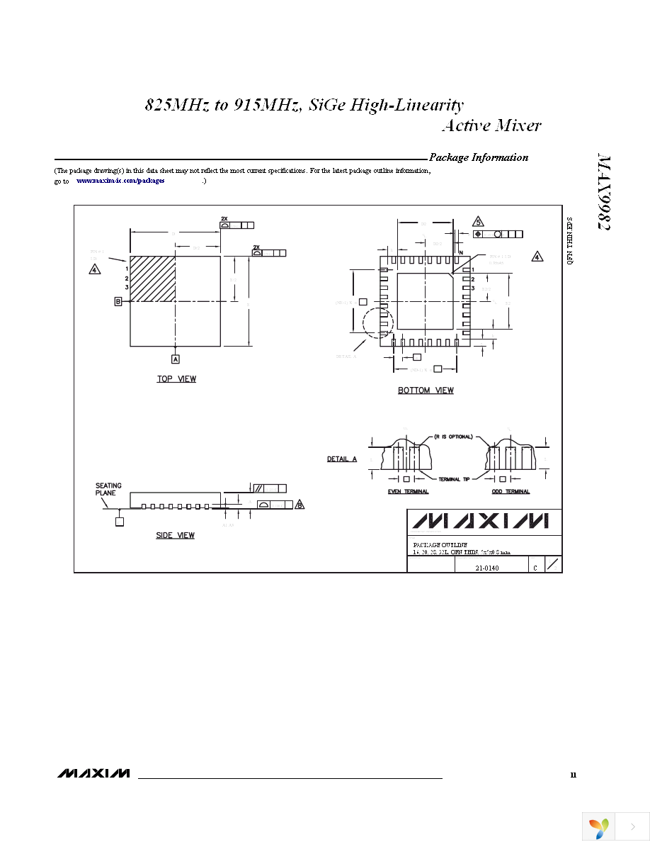 MAX9982ETP+T Page 11