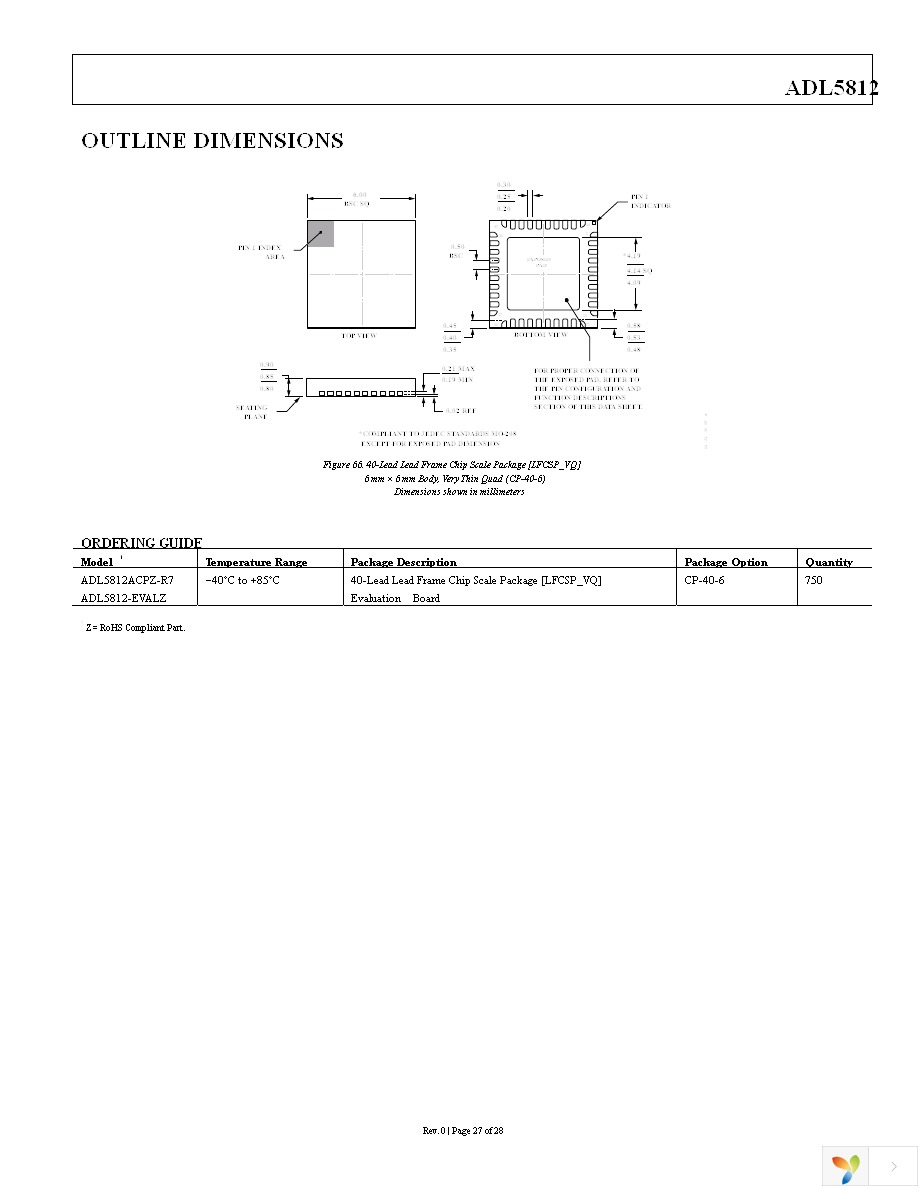 ADL5812ACPZ-R7 Page 27