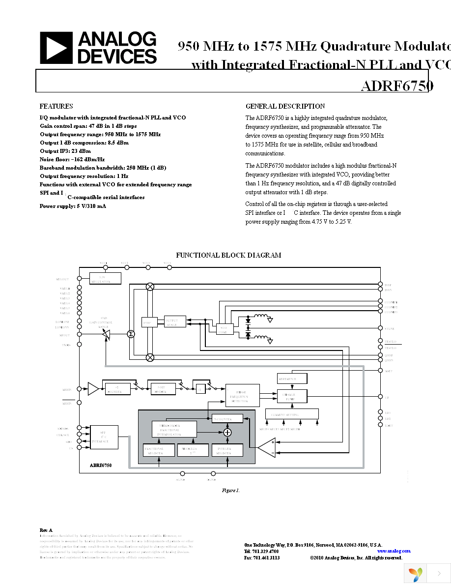 ADRF6750ACPZ-R7 Page 1