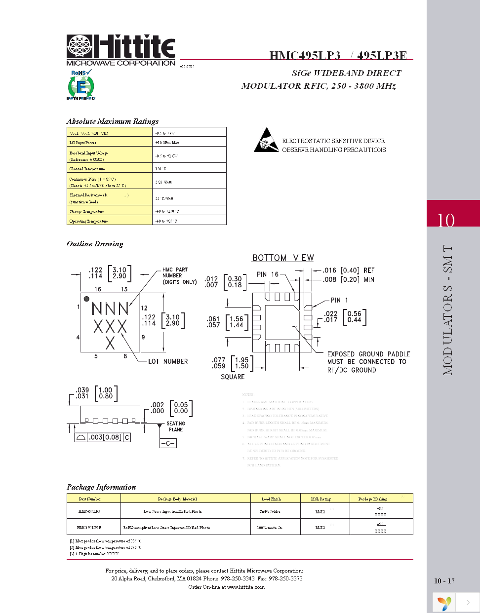 HMC495LP3E Page 10