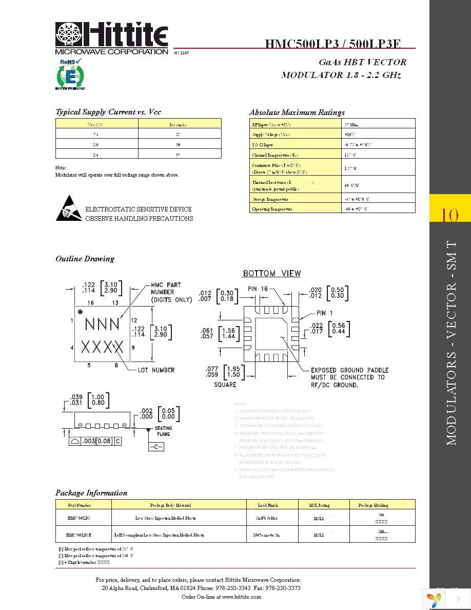 HMC500LP3E Page 6