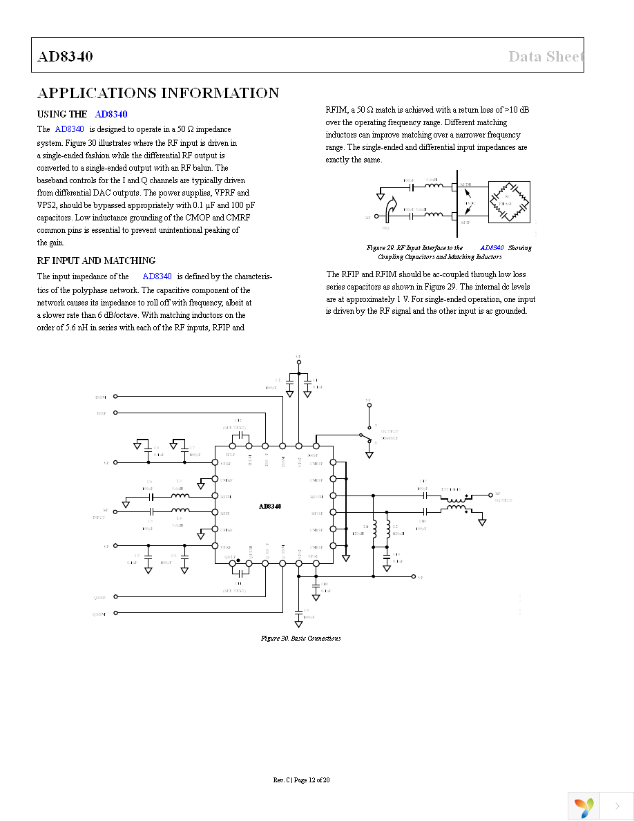 AD8340ACPZ-REEL7 Page 12