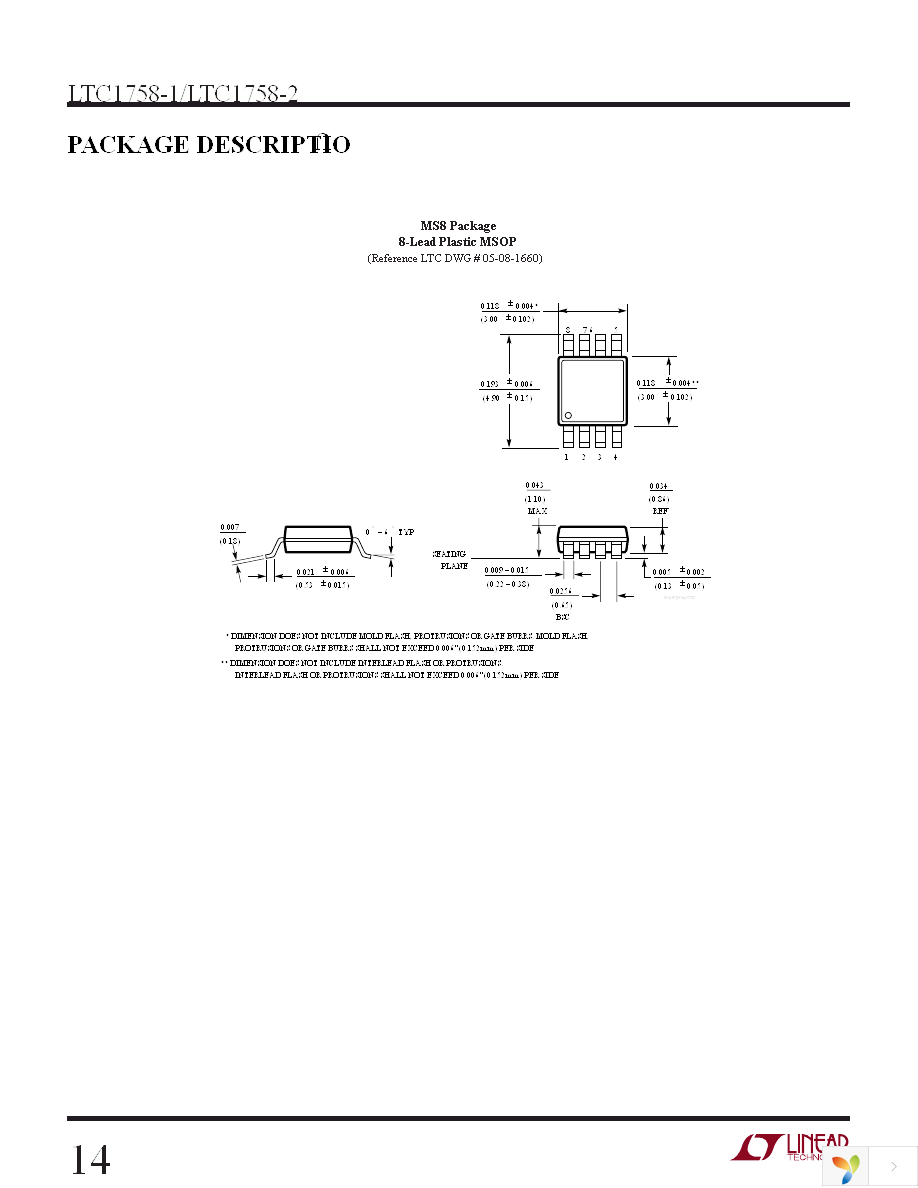 LTC1758-2EMS Page 14