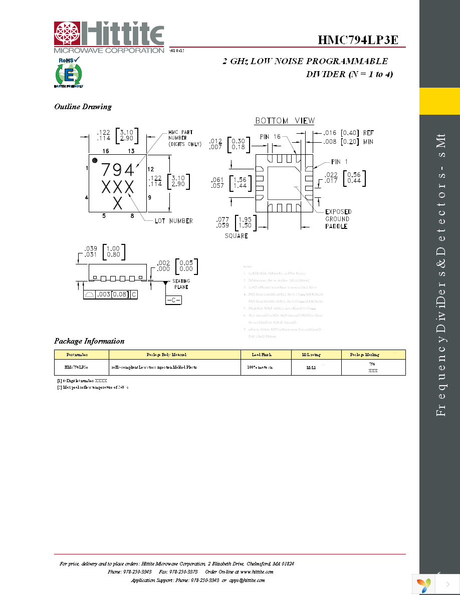 HMC794LP3E Page 8