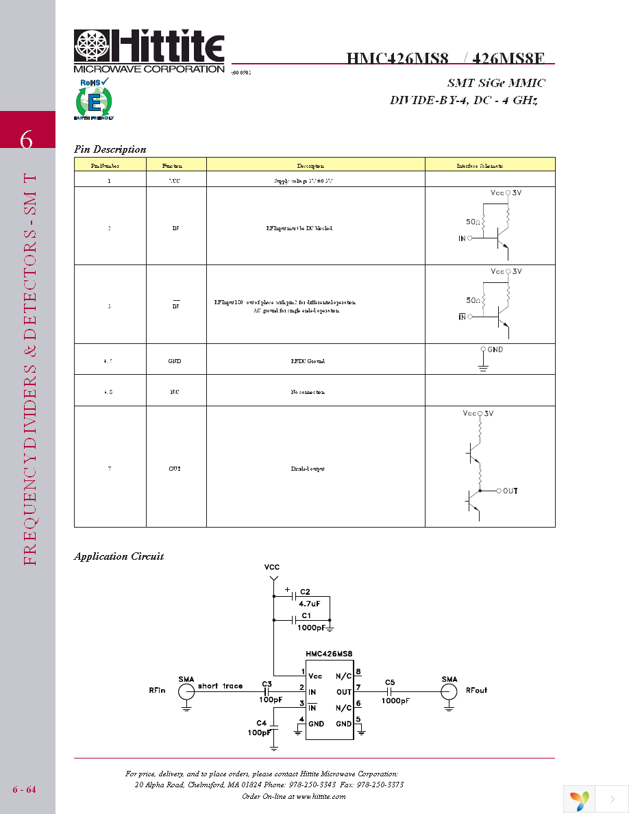 HMC426MS8E Page 7