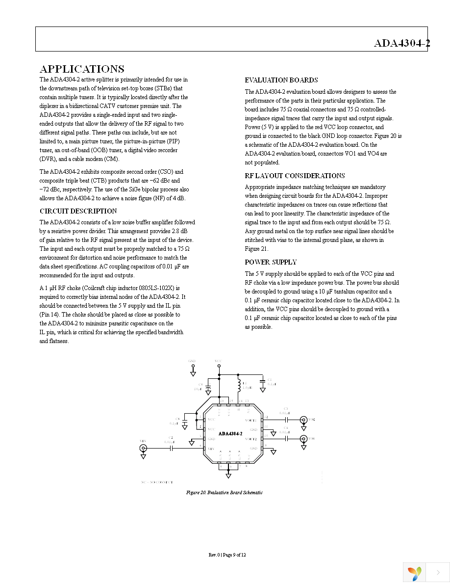 ADA4304-2ACPZ-R7 Page 9