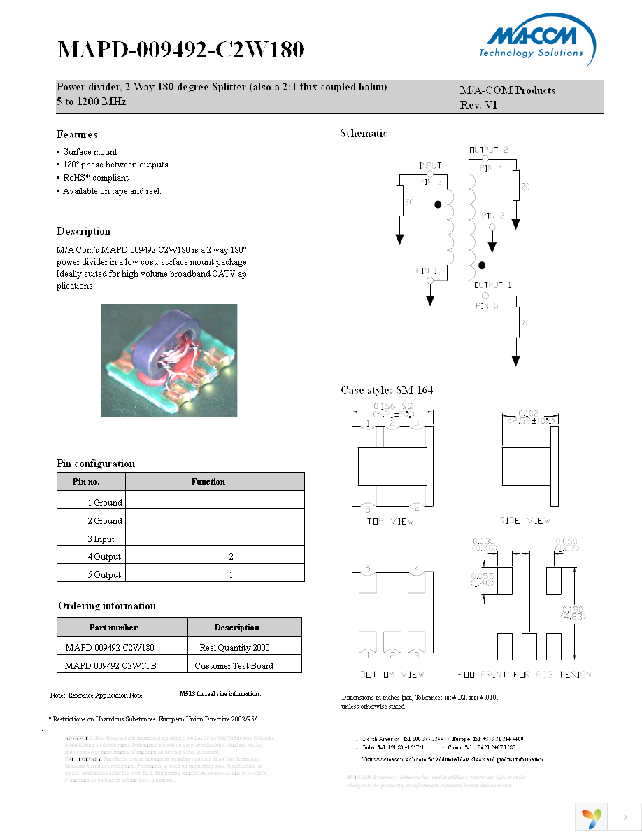 MAPD-009492-C2W180 Page 1