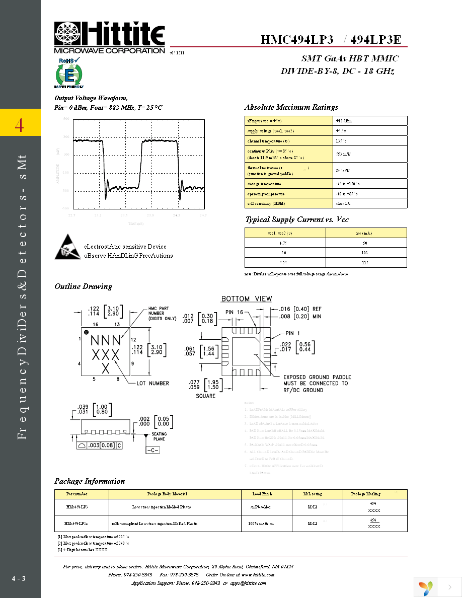 HMC494LP3E Page 5