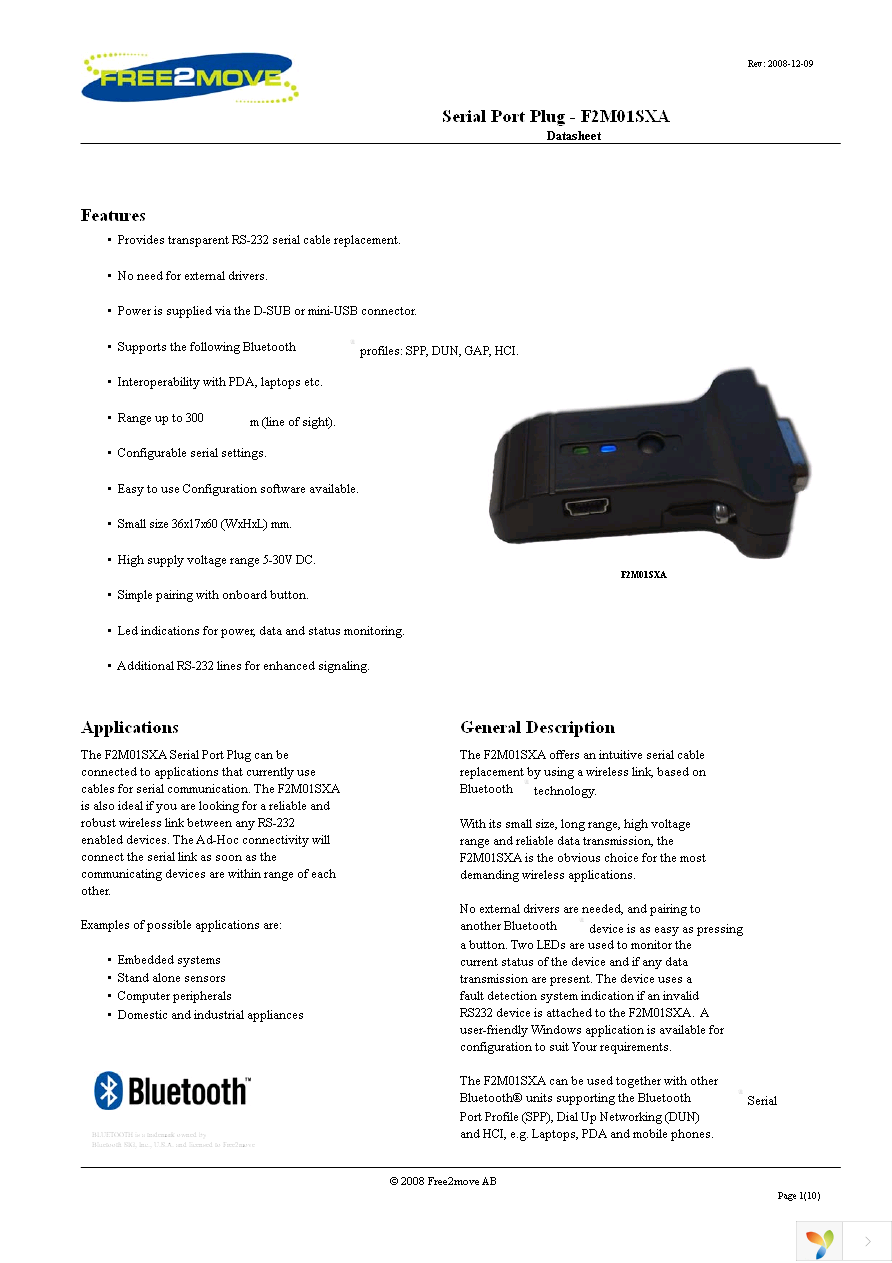 F2M01SXA-S01-B Page 1