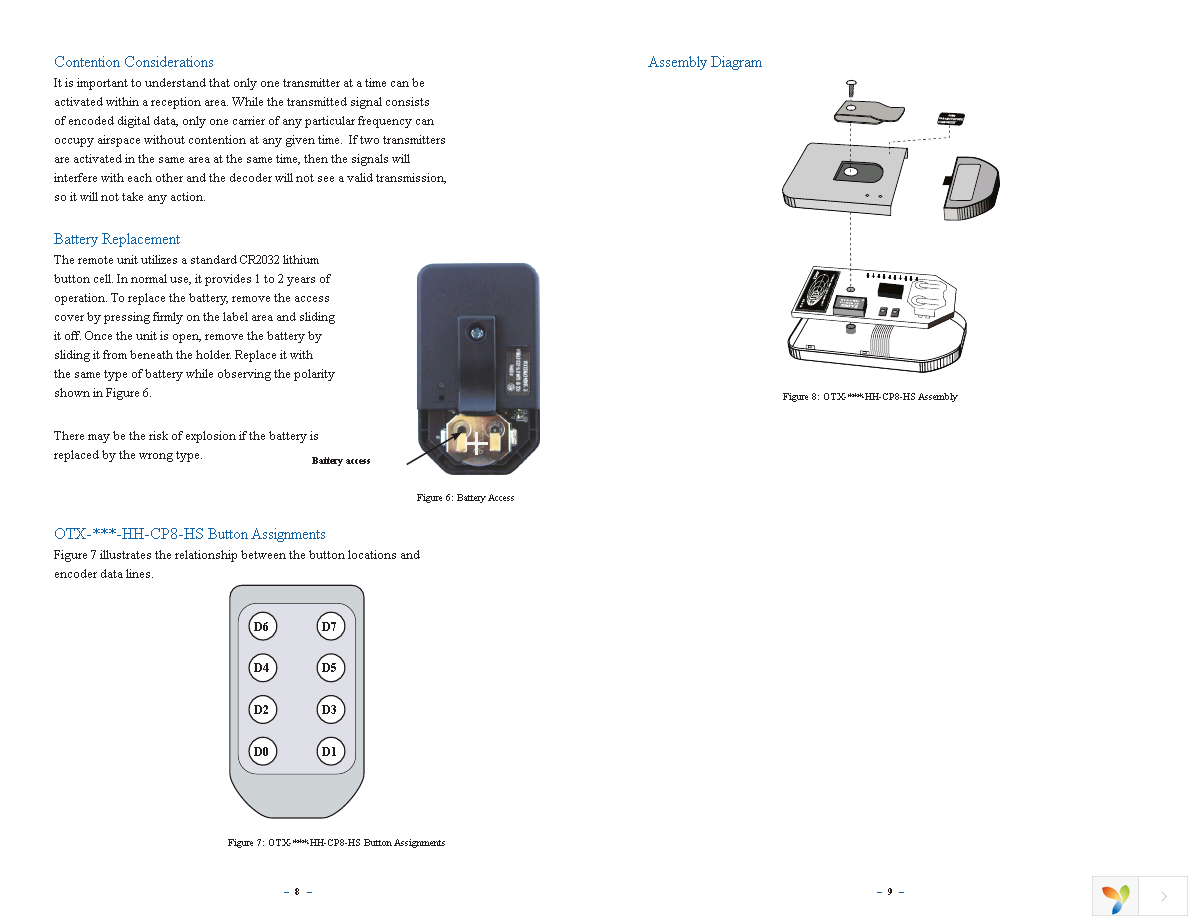 OTX-433-HH-CP8-HS Page 7