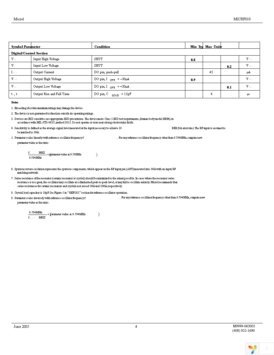 MICRF010YM Page 4