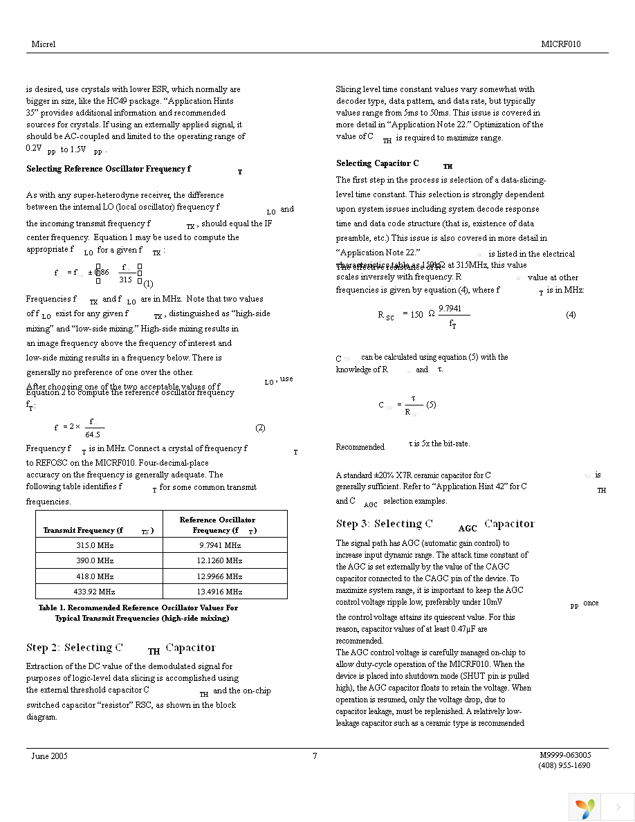 MICRF010YM Page 7