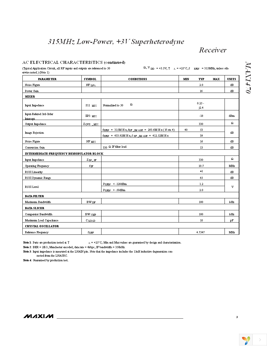 MAX1470EUI+ Page 3