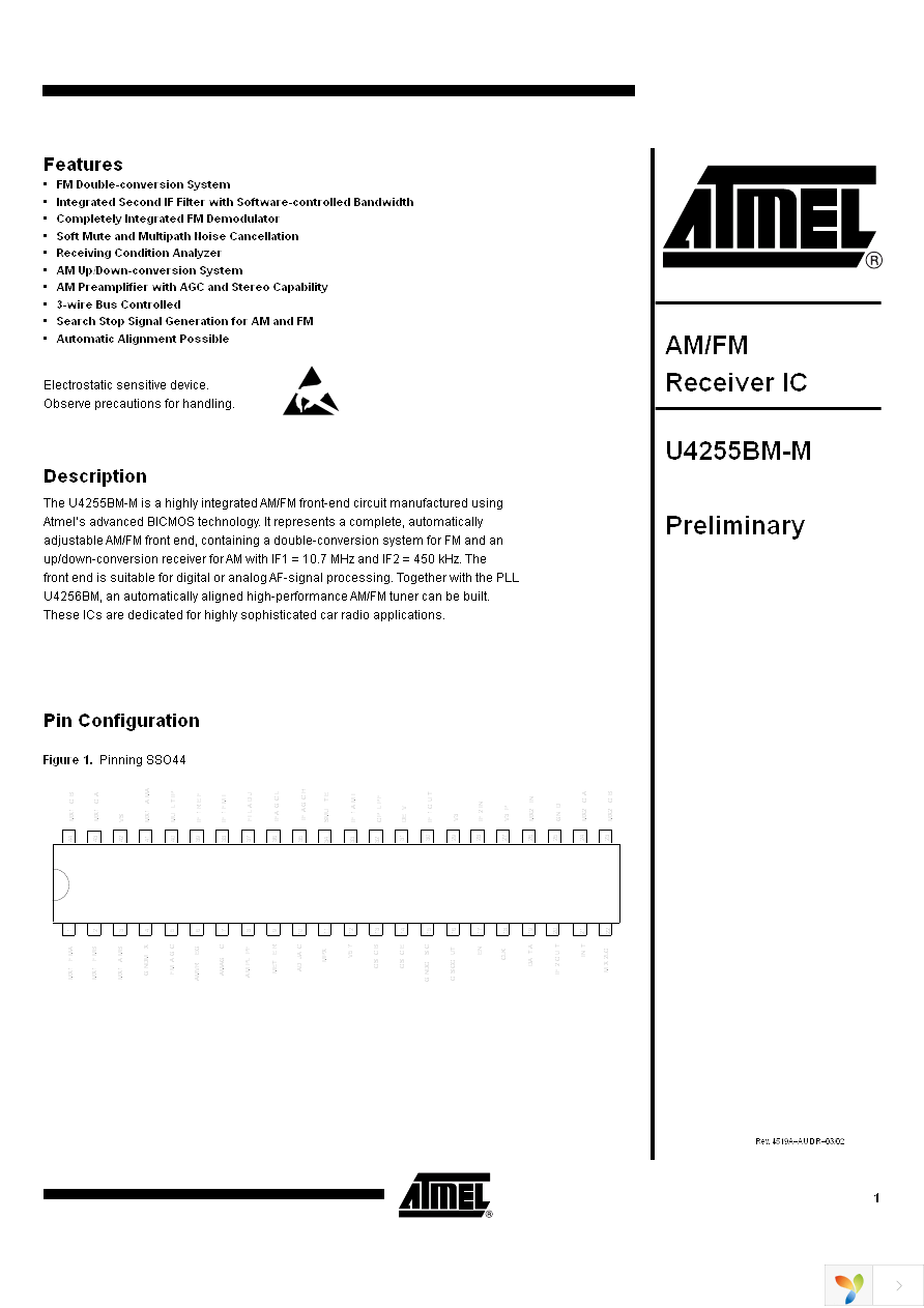 U4255BM-MFN Page 1