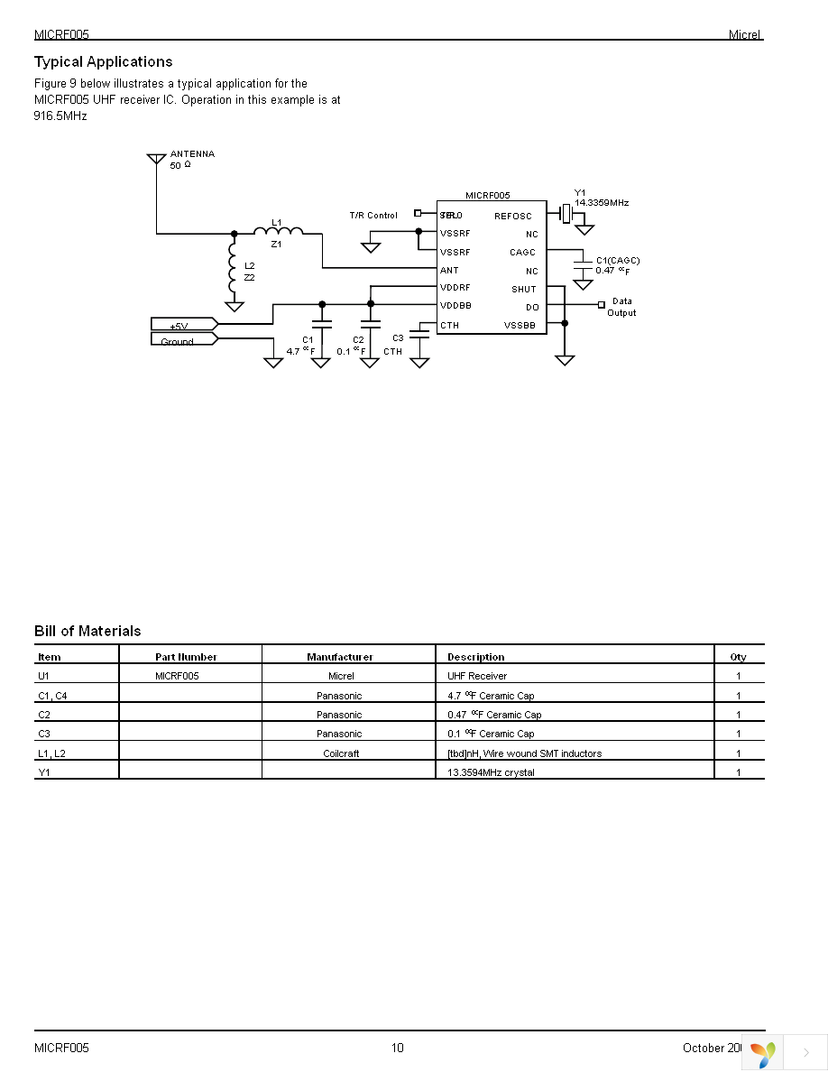 MICRF005BM Page 10