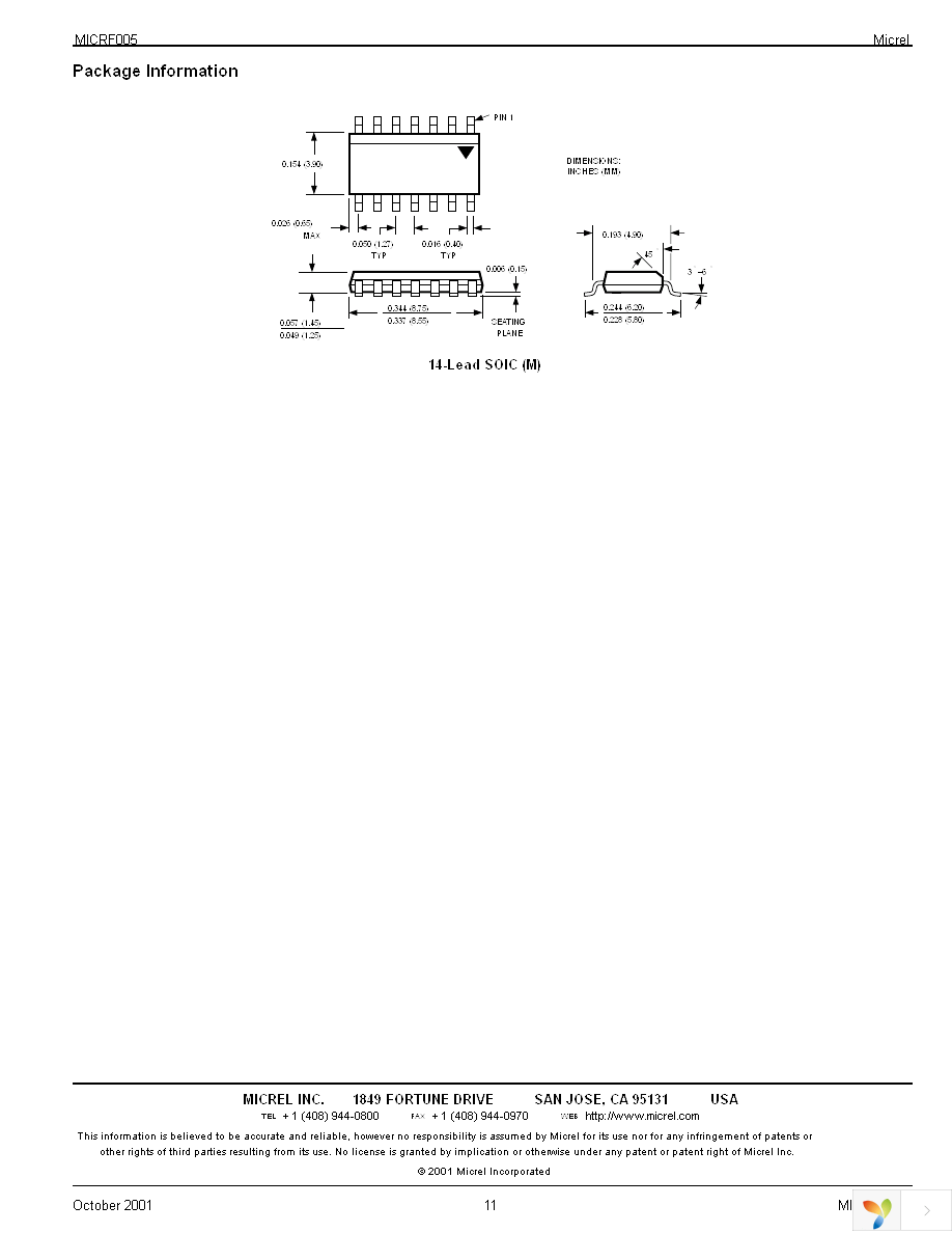 MICRF005BM Page 11