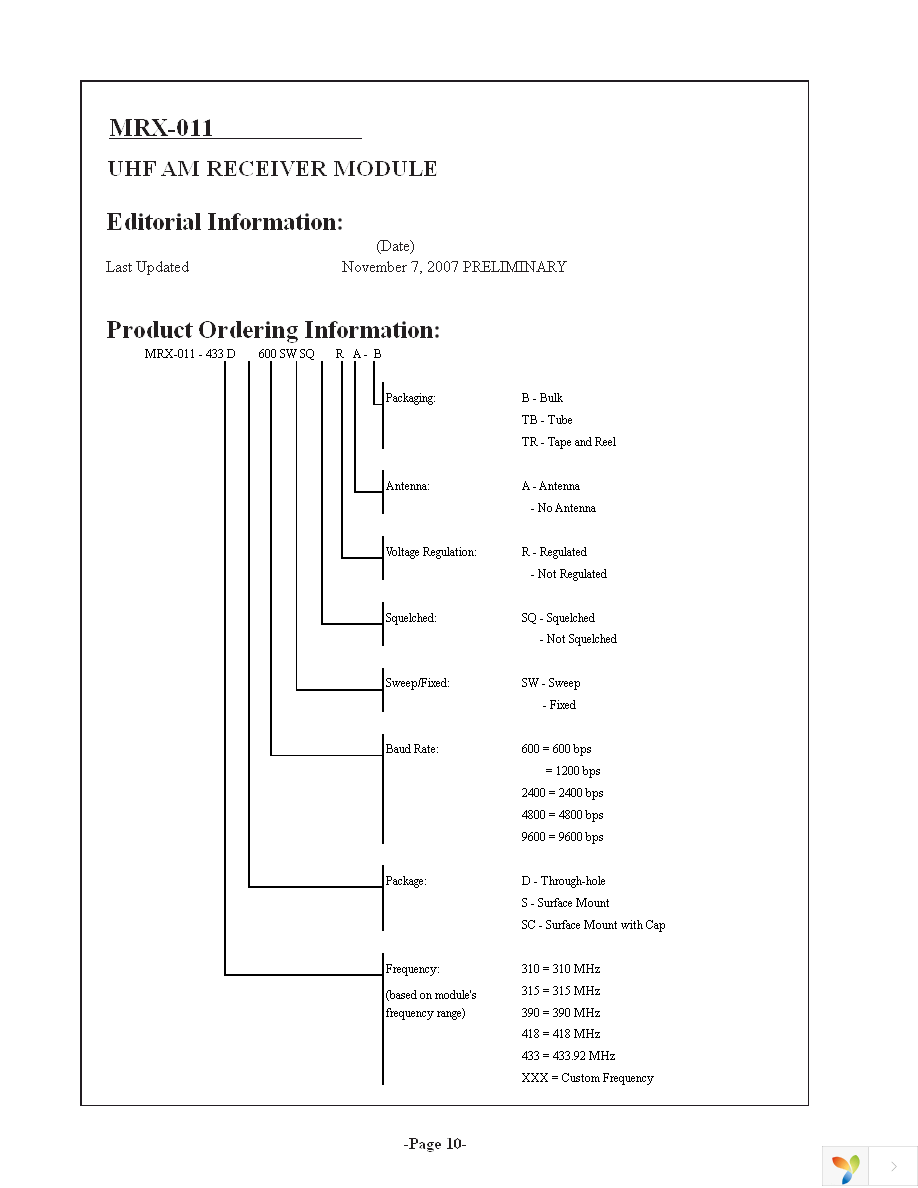 MRX-011-433DR-B Page 10