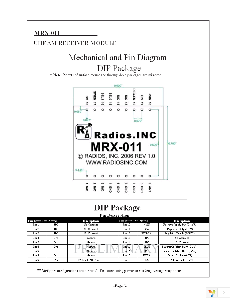 MRX-011-433DR-B Page 3