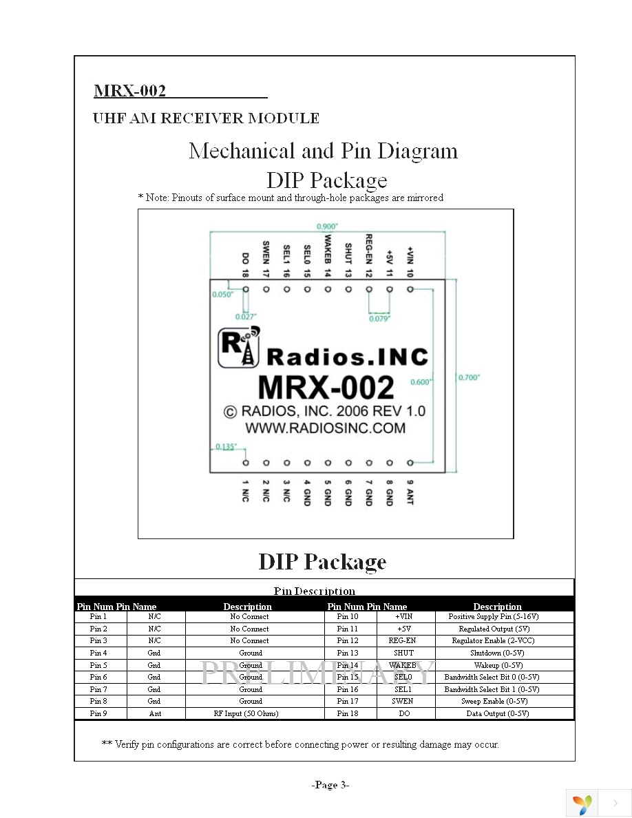 MRX-002-433DR-B Page 3