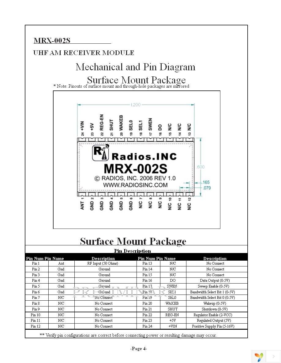 MRX-002SL-433DR-B Page 4