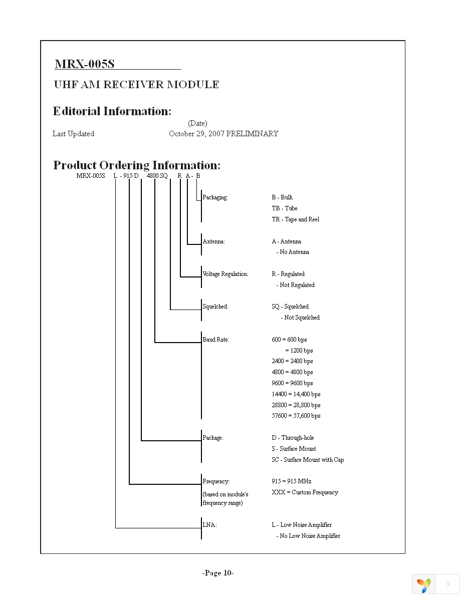 MRX-005SL-915DR-B Page 10