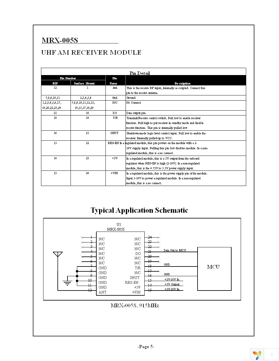 MRX-005SL-915DR-B Page 5