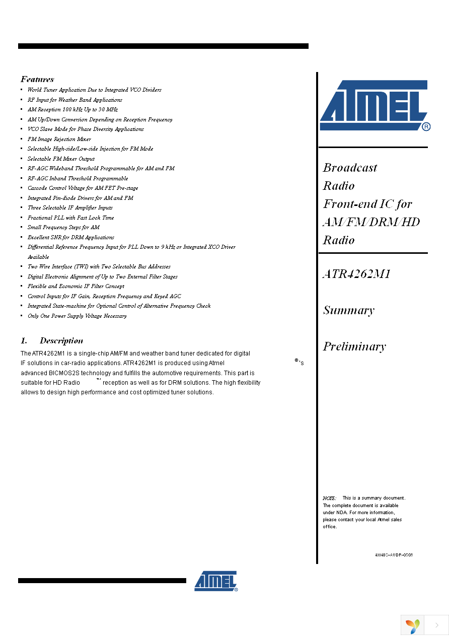 ATR4262M1-PLQW Page 1