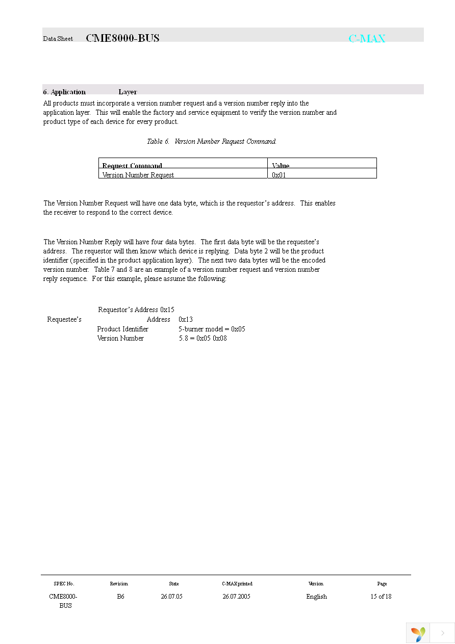 CME8000-BUS-LP-01 Page 15