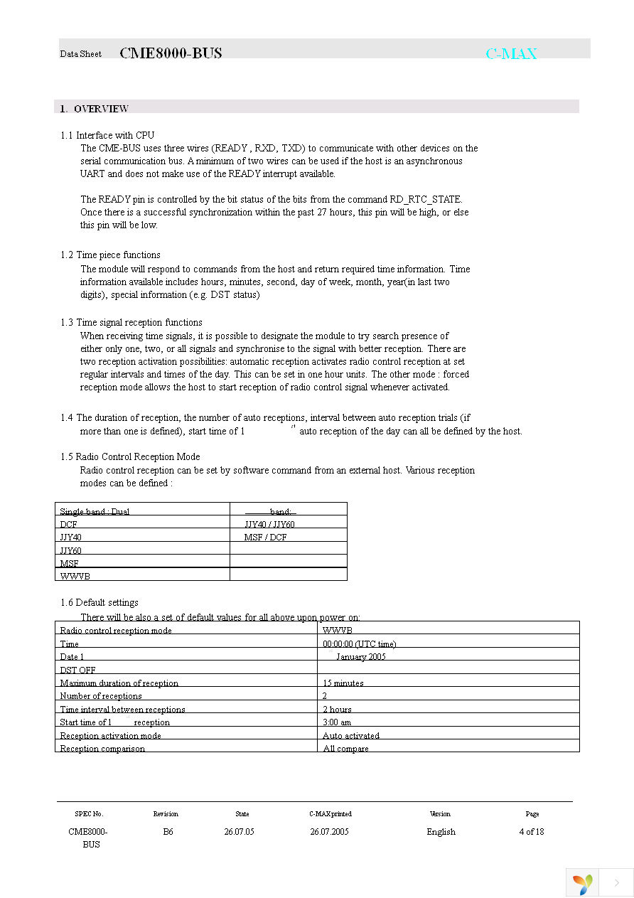 CME8000-BUS-LP-01 Page 4