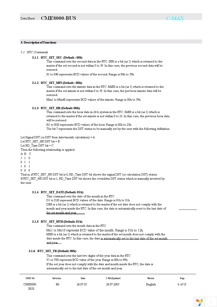 CME8000-BUS-LP-01 Page 6