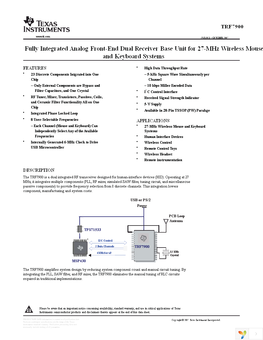 TRF7900PW Page 1