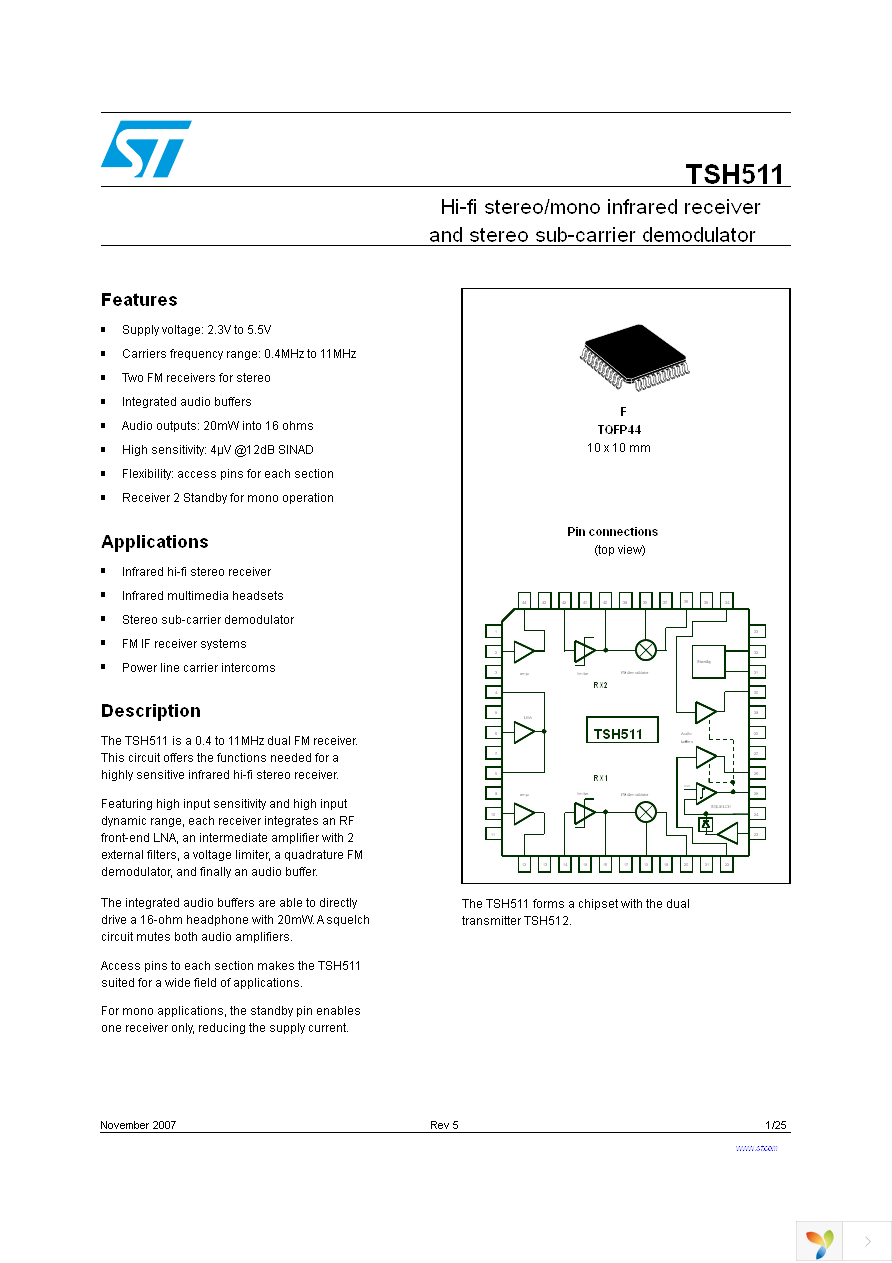 TSH511CF Page 1