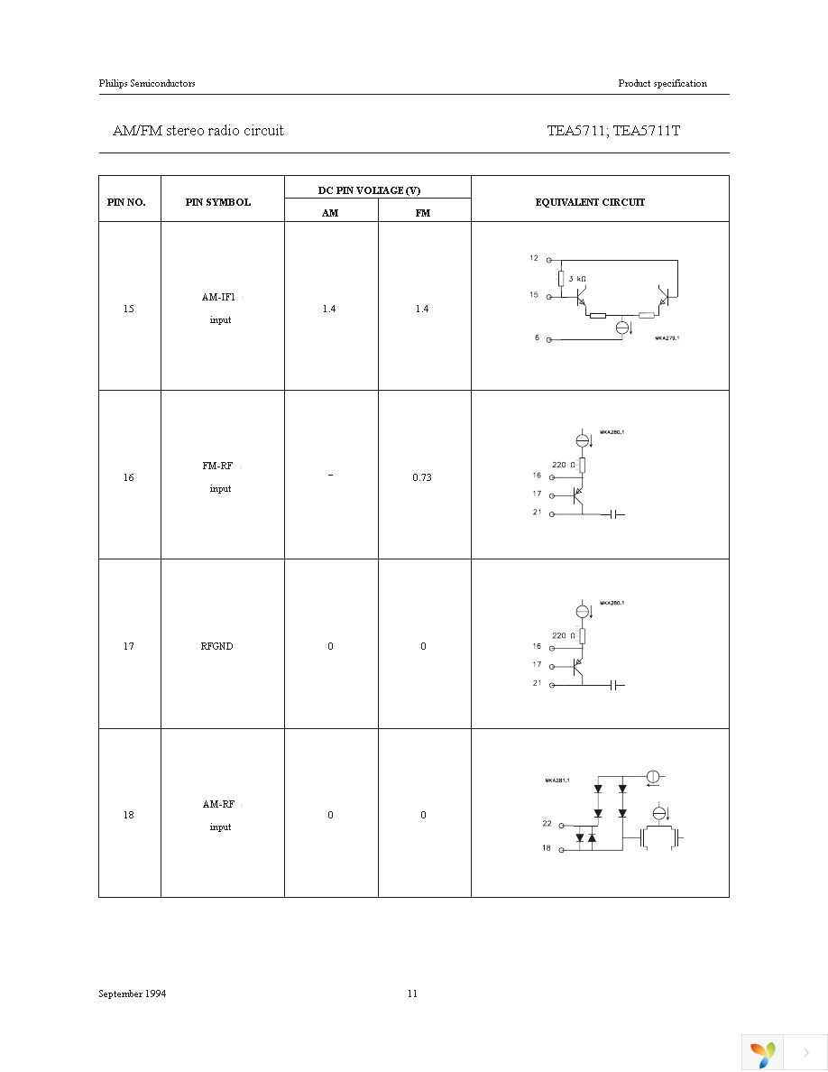 TEA5711T2TM Page 12