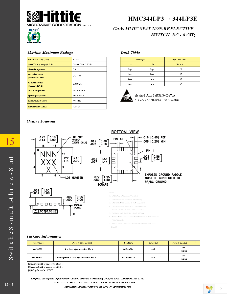 HMC344LP3E Page 5