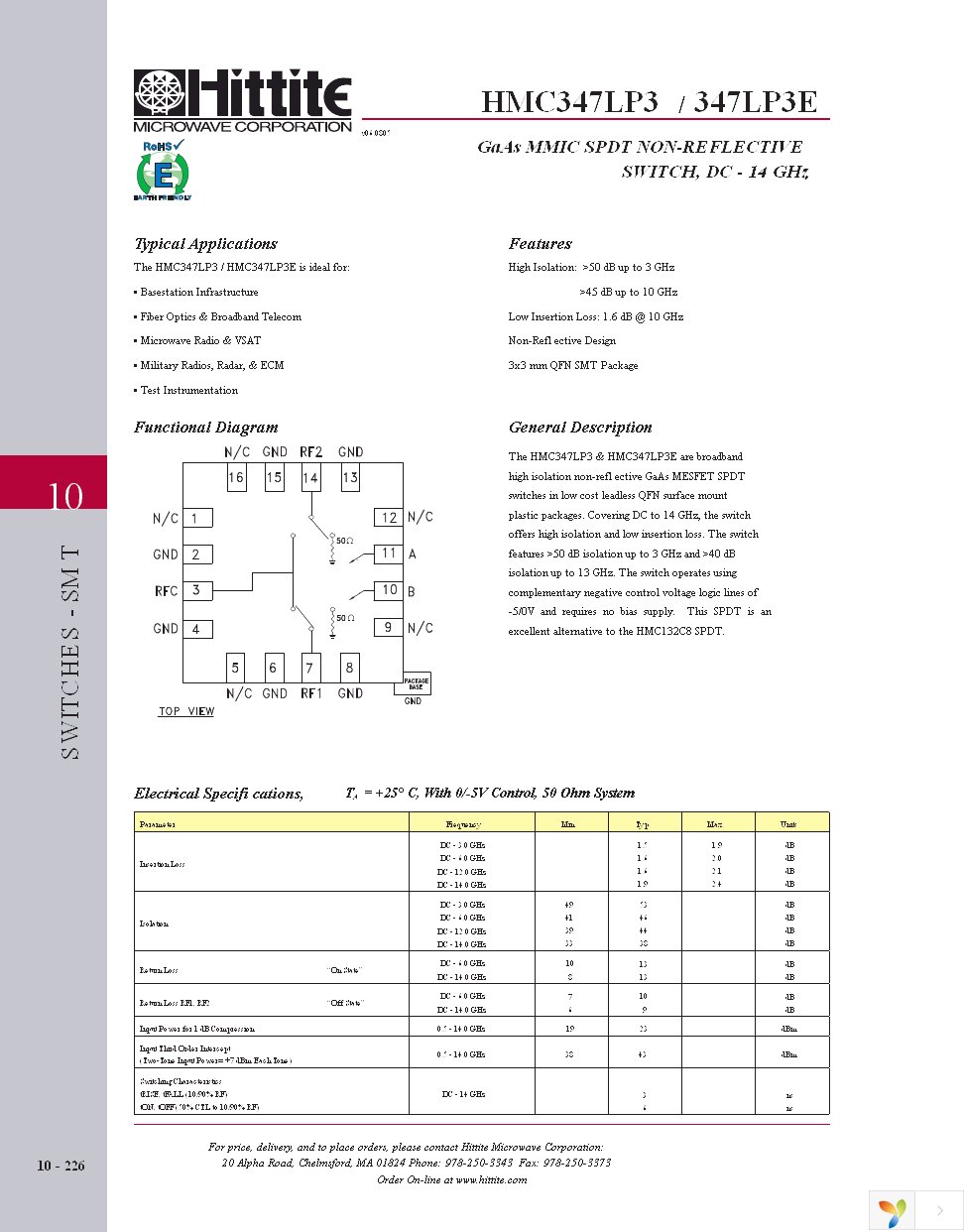 HMC347LP3E Page 3