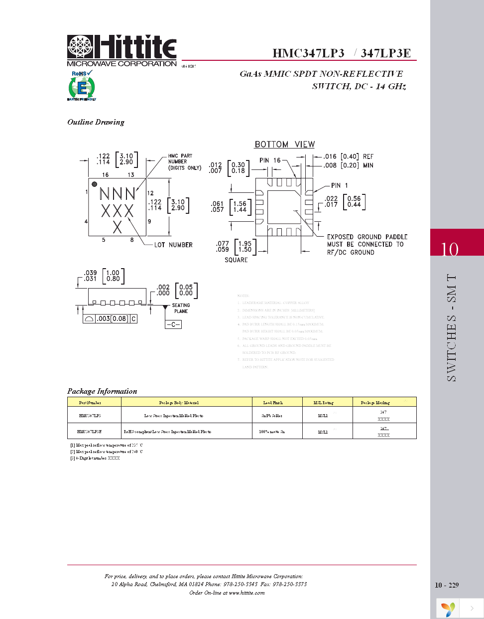 HMC347LP3E Page 6