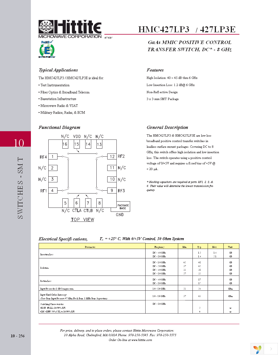 HMC427LP3E Page 3