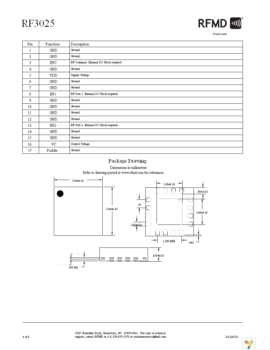 RF3025TR7 Page 4