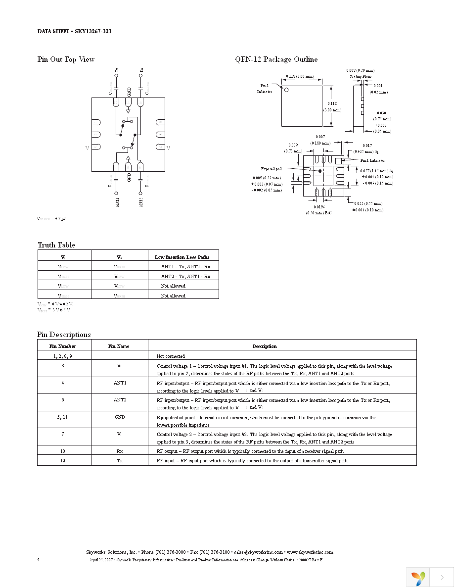 SKY13267-321LF Page 4