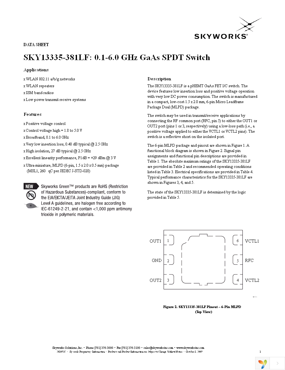 SKY13335-381LF Page 1